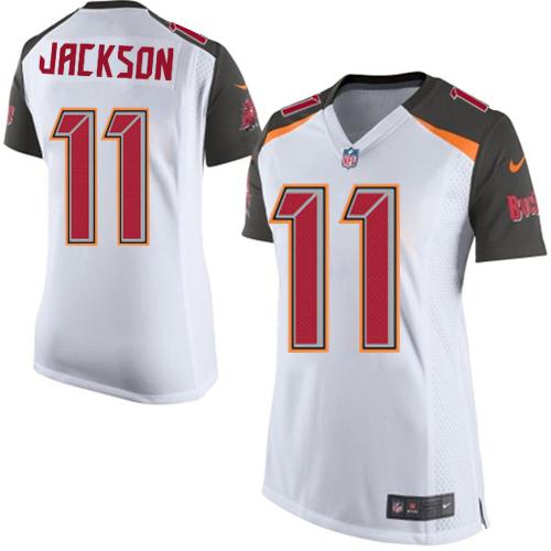 Nike Buccaneers #11 DeSean Jackson White Women's Stitched NFL New Elite Jersey